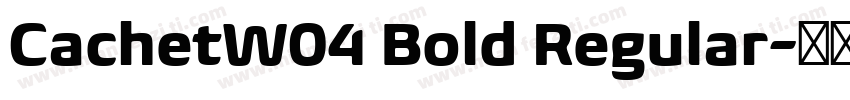 CachetW04 Bold Regular字体转换